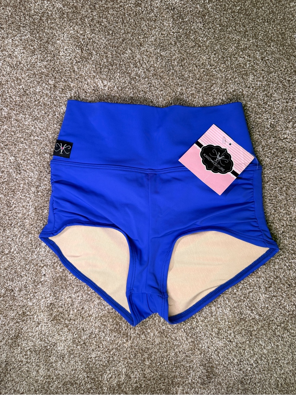 KK High-Waist Teen Small Royal Blue Performance Shorts- NWT